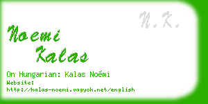 noemi kalas business card