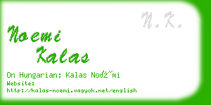 noemi kalas business card